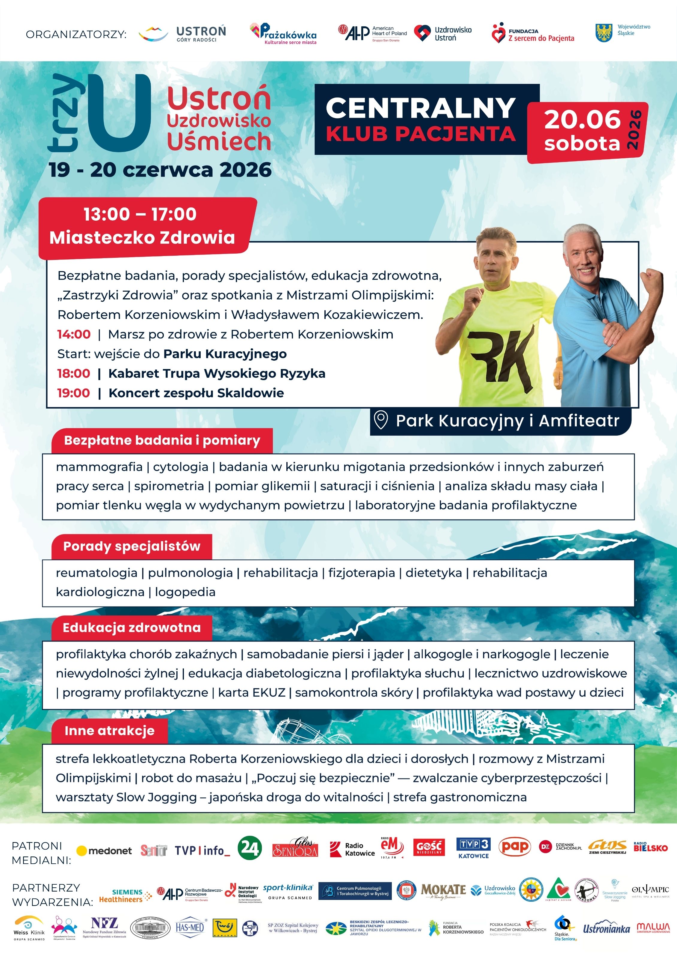 plakat informujący-IV Centralny Klub Pacjenta